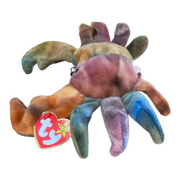 Ty Beanie Baby Claude The Crab Plush Toy Multicolor Retired Collectible 1996 - Picture 3 of 10